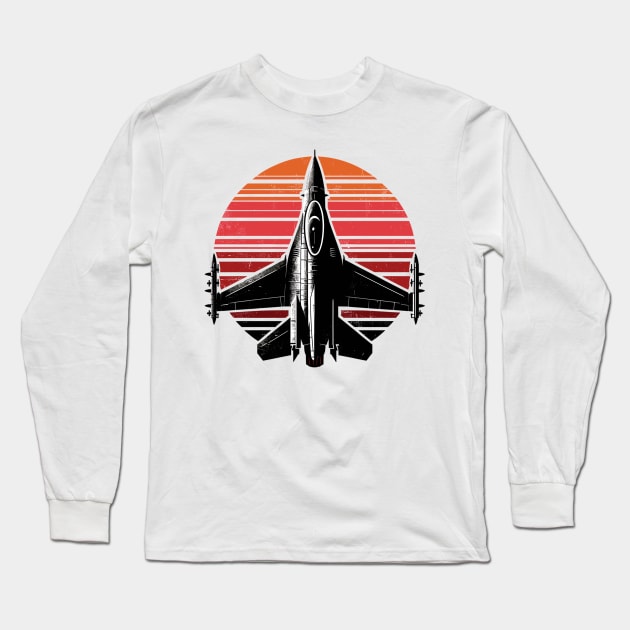 F-16 Long Sleeve T-Shirt by Vehicles-Art